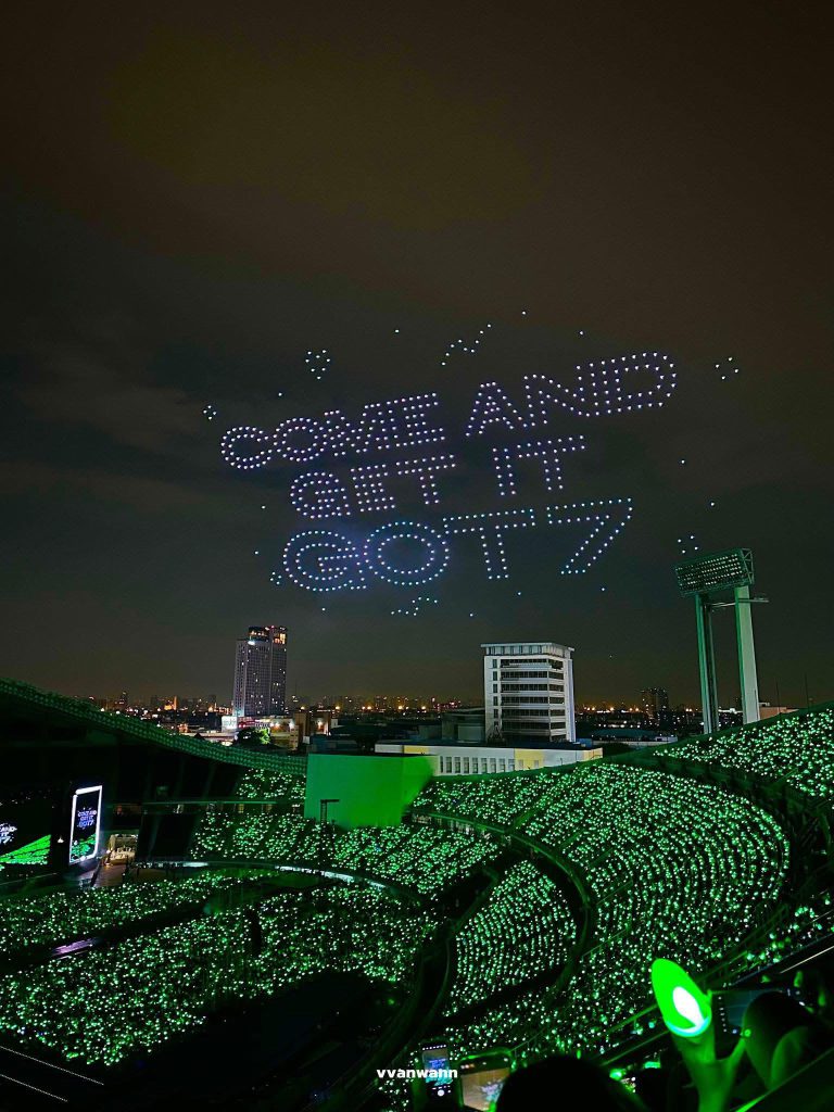 2025 GOT7 CONCERT  NESTFEST  in  Bangkok By Drone Asia Come and Get it GOT 7